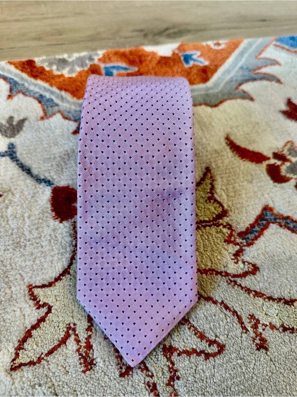 Michael Kors Lavender Micro-Dot Men's Tie 100% Silk